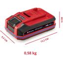Einhell Power-X-Change Plus Aku 4511627, 18V, 4Ah, IP57, kompaktne, aku laadimise indikaator