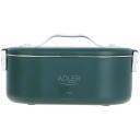 Adler Soojendatav toidukonteiner AD 4505g, 0.8 L, Roostevaba teras/Plastik, Roheline, Soojendab kuni 70&deg;C