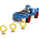 Lego Konstruktors 77117, 126 gab., Sonic minifigūra, Haosa smaragds, 3 Zelta gredzeni