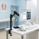 Maclean Monitori lauahoidik MC-775, 17-32'', 8 kg, 100 x 100 mm, 75 x 75 mm, must, gaasivedru, k&otilde;rguse reguleerimine