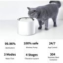 Tark lemmiklooma joogipurskkaev UVC-steriliseerimise, filtrisüsteemi ja 1.35 L mahutavusega Eversweet 3 Pro Stainless Steel Valge PETKIT