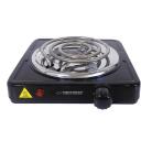 Esperanza EKH012K elektriskā plīts, 1000 W, 1 zona, 220-230 V, 50-60 Hz, melna