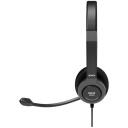 Port Connect austiņas PRO ON'R 300 912001, 32 &Omega;, 20-20k Hz, melna, trok&scaron;ņu slāpē&scaron;ana, stereo, vadu