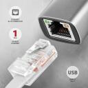 Axagon v&otilde;rgusideadapter ADE-TXCA, 1 x RJ-45, 10/100/1000 Mbit/s, USB 3.2 Gen 1, ASIX AX88179, toiteadapter, hall