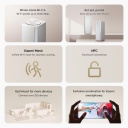 Wi-Fi mesh sistēma ar AX3000 ātrdarbību, divu joslu 2.4/5 GHz savienojumu un 3 mar&scaron;rutētājiem/pastiprinātājiem Mesh System AX3000 NE DVB4486GL Xiaomi