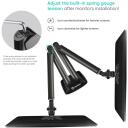 Onkron monitor, G200-B, 2 ekraanile 33-81.3 cm, kandev&otilde;ime 1-9 kg, VESA 75x75, 100x100 mm, kallutus -90&deg; kuni +45&deg;, p&ouml;&ouml;ramine 180&deg;