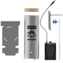 Puidust suitsuahjus 200 L elektrilise külma ja kuuma suitsugeneraatoriga dragON Jet 1 ja digitaalse juhtimisega 81×63×163 cm 330339 Browin