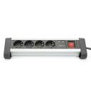Digitus Kontori Pikaeriti DA-70614, 4xCEE 7/4, 2xUSB 5V/2A, 3680W, 16A, 1.5m kaabel