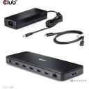 Club3D Thunderbolt 4 sertifitseeritud 12-in-1 dokk CSV-1582, 1xThunderbolt 4, 2xUSB3.2 Gen2 Type-A, 1xUSB3.2 Gen2 Type-C, 2xUSB2.0