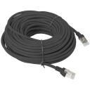 Lanberg patch kaabel CAT.6 UTP PCU6-10CC-2000-BK, 20 m, must, RJ-45, UTP, keerdpaar, HDPE isolaator