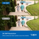 I&scaron;orinė Pan/Tilt saugumo Wi-Fi kamera, TP-Link, Tapo C530WS, 5 MP, 3.2 mm, F1.6, IP66, H.264, Micro SD iki 512 GB