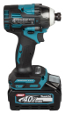 Smūginis atsuktuvas MAKITA TD004GZ 1/4", 230Nm, be&scaron;epetėlinis variklis, 40V, korpusas