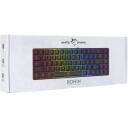 White Shark Klaviatūra RONIN-B-US, 68 taustiņi, Membrāna, USB 2.0, 1.5 m, Melna, LED apgaismojums, Programmējami taustiņi