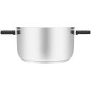 Resto Kastrul 92204 4.4L, L&auml;bim&otilde;&otilde;t: 22 cm, Kuju: &Uuml;mmargune, Materjal: Bakeliit, Roostevaba teras, K&auml;epidemed: Ergonomilised