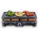 Severin Raclette grill 9670, 1400W, must, mitte kleepuv pind, LED indikaatorid, 8 pannid