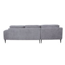 Stūra dīvāns KRISTY RC+LC pelēks 21781