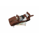 Jostas soma 'Belt Safe', dabīgā āda, 10,5x14x6 cm, R103420, BasicNature