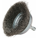 Kausveida birste 65mm, 1/4" HEX gofrēti tērauda sari D-76576 MAKITA