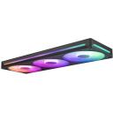 Nzxt Arvutikorpuse ventilaator F360 RGB Core RF-U36HF-B1, 360mm, 2400RPM, 75.12m&sup3;/h, 3.3mmH2O, FDB, 8 RGB LED