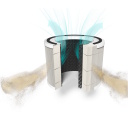 Viedais Wi-Fi gaisa attīrītājs «Bright 2» ar pulti, trīskāršu filtrāciju HEPA H13 + ogle 4-22 W līdz ~42 m² Melns DXPU08 DUUX