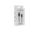 White Shark ADDER kabelis USB-A M, TYPE-C M, 2m, 480 Mbps, 22 AWG, pīts kabelis, 3.5mm