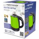 Esperanza Elektriskā tējkanna Parana EKK128G, 1 L, 1350 W, nerūsējo&scaron;ais tērauds, bezvadu, automātiskā izslēg&scaron;anās