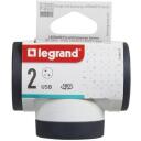 Legrand P&ouml;&ouml;ratav toitejaotur 2xP+Z +USB 049437, 2xE, 1xUSB Type C, 1xUSB, valge, must