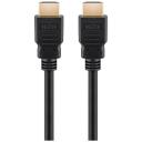 Goobay HDMI kabelis 47575, 3 m, 8K@60Hz, 4K@120Hz, HDCP 2.2, 48 Gbit/s, apaļ&scaron;, melns
