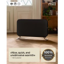 2000 W konvekcinis šildytuvas su trimis galios lygiais tinkamas 5–20 m² patalpoms juodas SG2000LED Mill