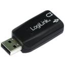 Logilink USB skaņas karte UA0053, 1xUSB A 2.0, 5.1 skaņas efekti, Plug and Play, LED indikators