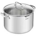Tefal Кастрюля 32G7196455 28 см, 10 л, серебристая, нержавеющая сталь, с крышкой, подходит для электрических, газовых, галогенных