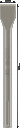 SDS max plakanais kalts 25x280 mm, Perforatora urbjiem, smalcinātājiem PRO SDS MAX-4C PLAKANAIS KALTS, 1618600210, BOSCH