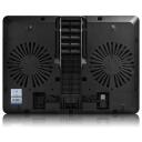 Deepcool U-Pal s&uuml;learvuti alus, DP-N214A5-UPAL, 2x140mm, 1000 RPM, 92.22 cfm, USB 3.0, must