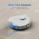 Robot vacuum and mop for dry and wet cleaning with 8000 Pa suction power 5200 mAh Li-ion battery and 0.4 L dust container white-blue Ecovacs DEEBOT N20 PLUS
