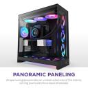 Nzxt Korpus H9 Flow RGB CM-H92FB-R1, 3x140mm esiventilaatorit, 1x120mm tagumine ventilaator, 420mm radiaatorid
