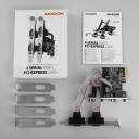 Axagon Адаптер PCEA-S4N 4x RS-232 250 кBd PCIe 5 Gbit/s, CE, RoHS, SP и LP, 1 шт.