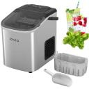 Lovio Ledus ģenerators LVIM001SL, 10kg/24h, 1.1L, 0.4kg, Sudrabs, Nerūsējo&scaron;ais tērauds, Automātiska tīrī&scaron;ana, LED indikatori