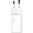 Baseus Super Si Ātrā Lādētājs 1C 20W TZCCSUP-B02, AC 100-240V, 1m, USB-C uz Lightning, 20W Max, PVC