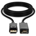 Lindy Видео кабель 36921, 1 м, DisplayPort на HDMI, 4K UHD 3840x2160@30Hz, 7.1 звук, 10.2 Gbit/s