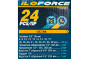 Набор инструментов, ILOforce, IF-4245B-5MPB, 24 предмета, 1/2", 6-гранный, 8-32мм