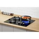 ISEASY MGBG-603S2R 3-p&otilde;letiga gaasipliit, 7.75 kW, 3 p&otilde;letit, 3.3 kW, 2.7 kW, 1.75 kW, mehaanilised nupud