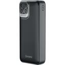 Hawk Powerbank HW-PB20000, 20000mAh, 1&times; USB-C, 2&times; USB-A, 5V-3A, 9V-2,22A, 12V-1,67A, Viedā IC, LCD displejs