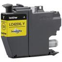Brother Tintes kasetne LC422XLY, 1500 lappuses, dzeltena, oriģināla, augstas ražības
