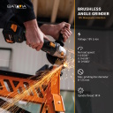 Cordless 18 V brushless digital angle grinder 125 mm without battery and charger Angle Grinder 7065181 Batavia
