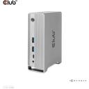Club3D dokk CSV-1568 120W, 4 videot 16.2 Gbit/s, 4 USB 10G/5G, 1 Gigabit Ethernet, 2 audio, toiteadapter 120W