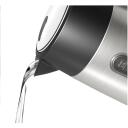 Bosch Veekeetja TWK4P440, 2400 W, 1.7 L, Roostevaba teras, 360&deg; p&ouml;&ouml;ratav alus, Must/Roostevaba teras