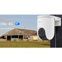 Ezviz H8C CS-H8c-3MP-4G Välistingimustes IP65 3MP 2K Nutikas 4G Pööratav 360° Kaamera MicroSD / Öönägemine Valge