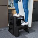 Divpakāpju plastmasas taburete TABU-2 TRUPER