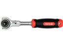 FLEXIBLE RATCHET HANDLE W.ROUND HEAD 1/4 YT-07200 YATO