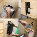 Elektriline suitsutamise moodulite komplekt külma ja kuuma suitsu generaatori dragON Jet 2 Long digitaalse kontrolleri ja konvektsioonimooduliga 1500 W 230 V 330363 Browin